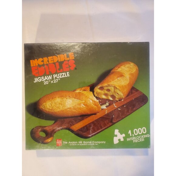 New in Box Incredible Edibles Puzzle Bread and Cheese 1000 PCs - Picture 1 of 5